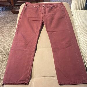 Levi's Men's 514 Jeans in Rich Burgundy.  34x30